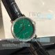 AAA Copy IWC Portofino Green Dial Diamond Bezel Leather Strap Watch (7)_th.jpg